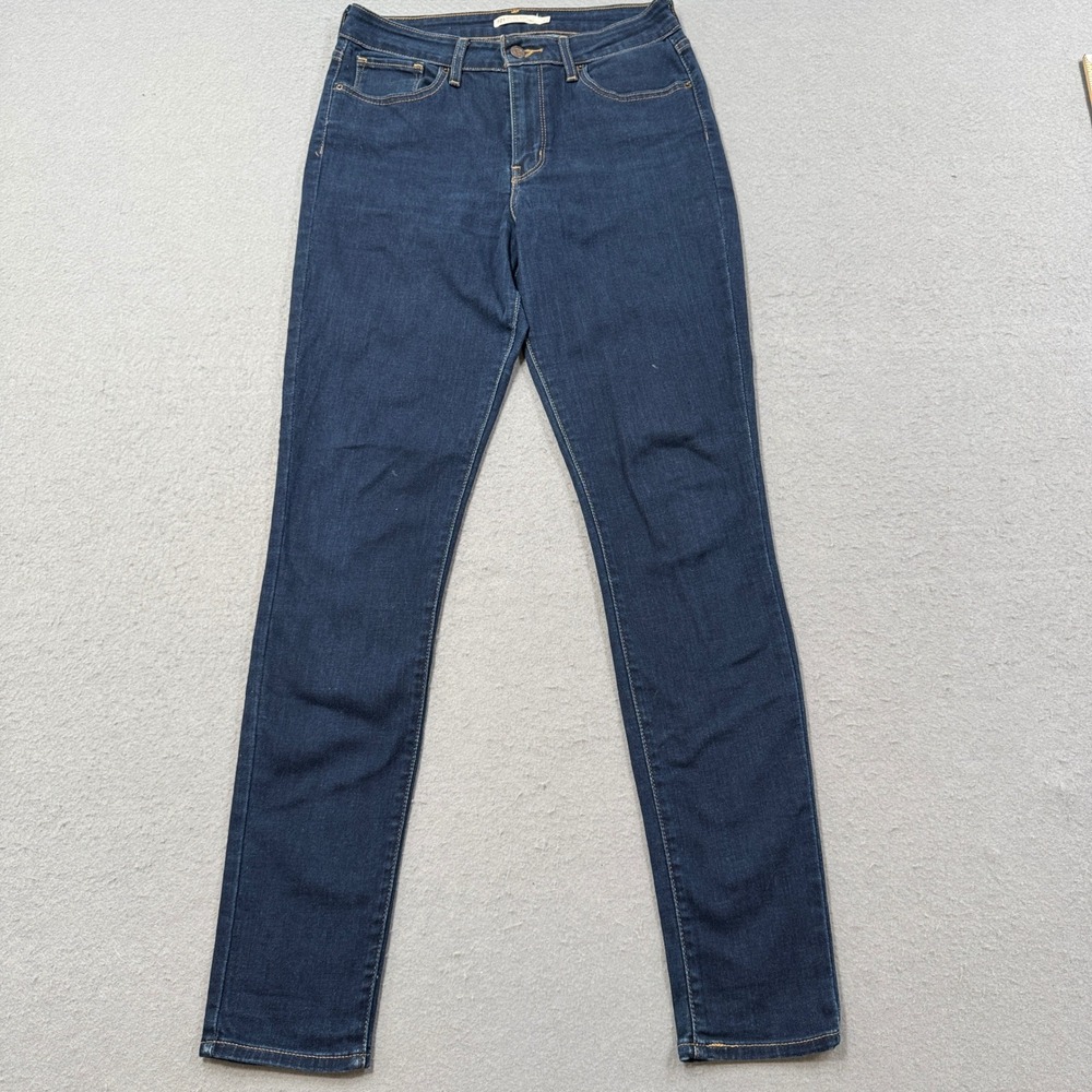 Levi's 721 Skinny Jeans Women's 29 Blue Dark Wash Denim High Rise Slim Fit Y2K